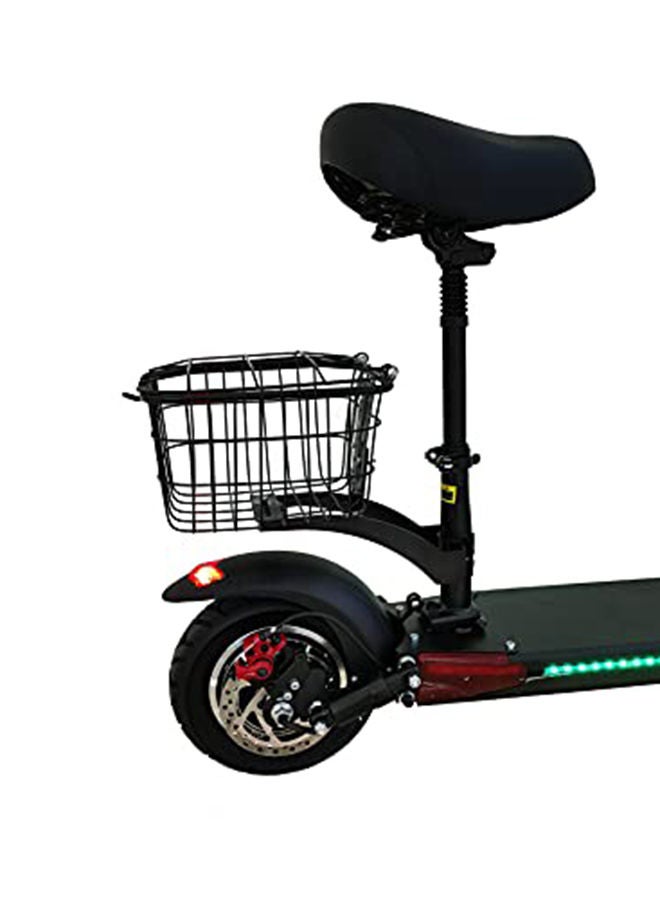Chenxian 1000W Foldable Electric Scooter with Seat & Rear Basket – 48V 12Ah Battery, 55 km/h Max Speed, Dual Disc Brakes, Bluetooth, LED Light – For Adults & Teenagers
