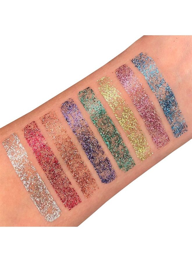 Holographic Glitter Lipstick by Moon Glitter - 0.17oz - Blue