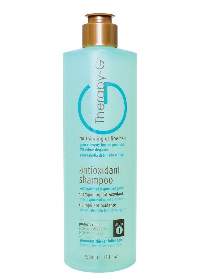 Antioxidant Shampoo (350ml 12 oz) for fine, thinning hair and anti hair loss. Protects hair color and prevents damage and helps inhibit DHT and stimulate renewed growth shampoo.