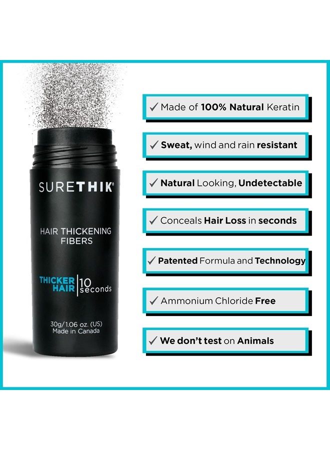 SURETHIK Hair Thickening Fibers for Thicker Looking Hair, Light Blonde, 30g