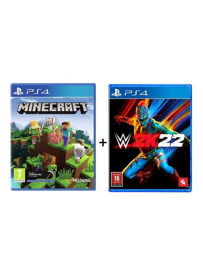 Minecraft And WWE 2K22 - PlayStation 4 (PS4)