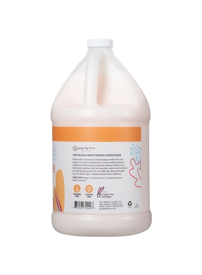 Botanicals Moisturizing Conditioner for All Hair Types, Coco Mango, 100% Vegan & Cruelty-Free, Coconut Mango Scent, 1 Gallon Refill