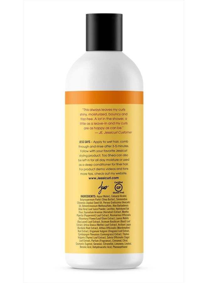 , Too Shea! Extra Moisturizing Conditioner for Curly Hair, Island Fantasy, 16 Fl oz. Leave in Conditioner for Dry Hair, Anti Frizz Hair Products