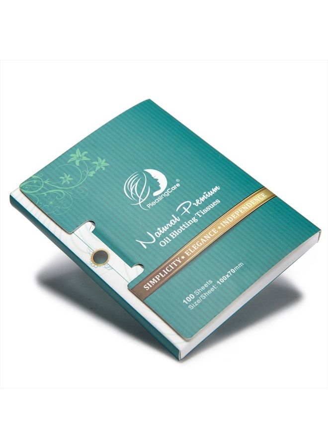 Oil Absorbing Facial Blotting Sheets For Oily Skin, 100 Count, pack of 6 - Natural Bamboo Charcoal Handy Face Blotting Paper for Both Women and Men Use