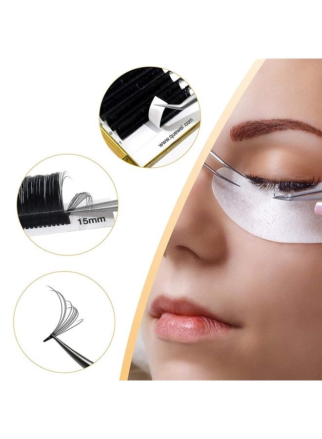 Volume Eyelash Extensions 0.05 C Curl 8-15mm Mix Volume Lashes 2D-20D Easy Fan Lash Self Fanning|0.03/0.05/0.07/0.10/0.12 C/D Single 8-25mm Mix 8-15 9-16 15-20 20-25|（0.05 C Mix-8-15mm）