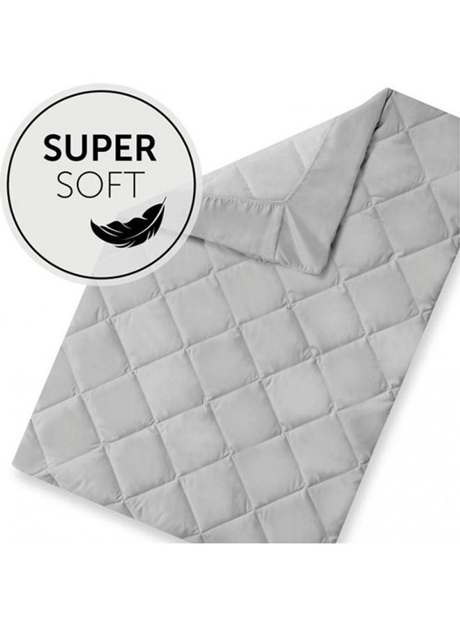 Bed Me, Mattress Protector Sheet 80 X 50 Cm, With Elastic Corners, Soft Fitted Sheet For Travel Cot Mattress Grey