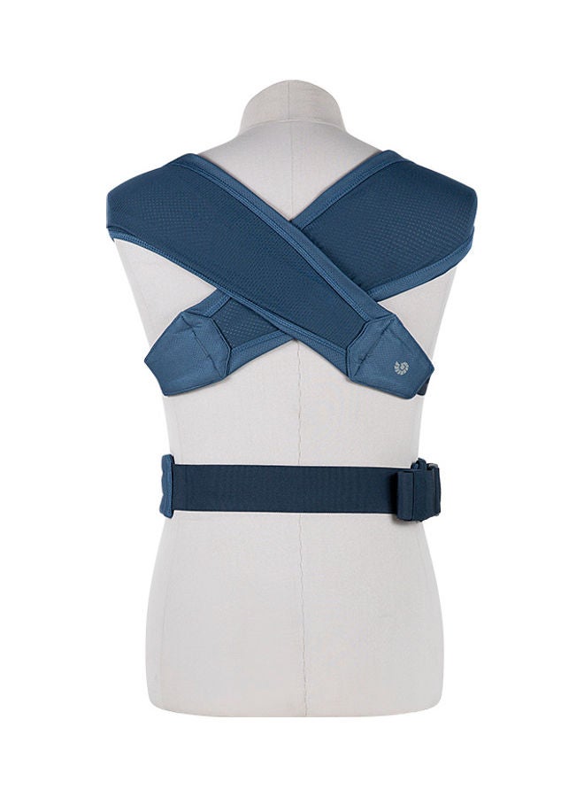 Embrace Soft Air Mesh Ergonomic Baby Carrier For Newborns From Birth, Ergonomic 2 - Position Belly Carrier Front Carrier - Blue