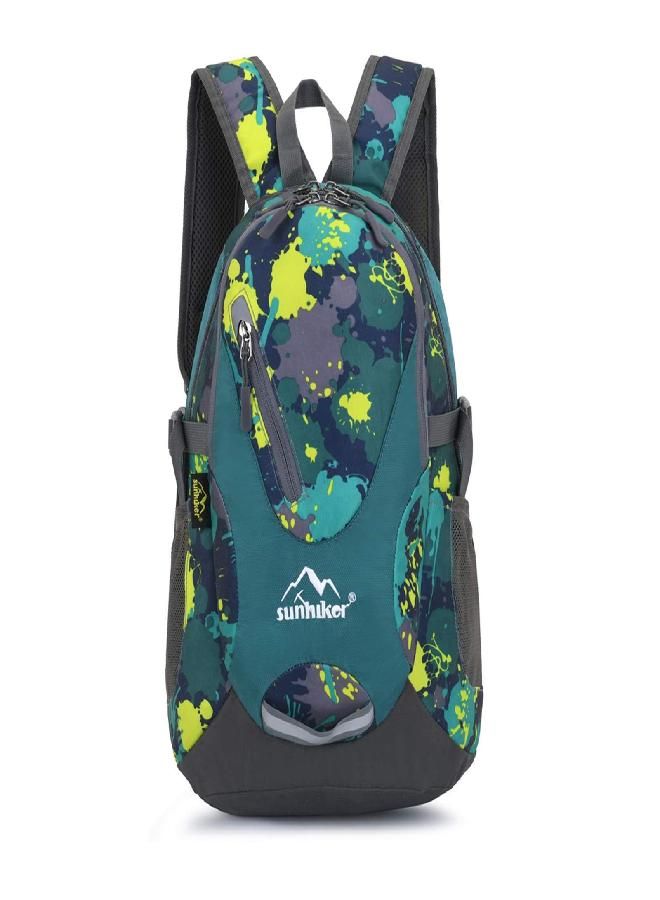 Small Cycling Hiking Backpack Water Resistant Travel Backpack Lightweight Daypack M0714 （20-25L）-Colorful Micai