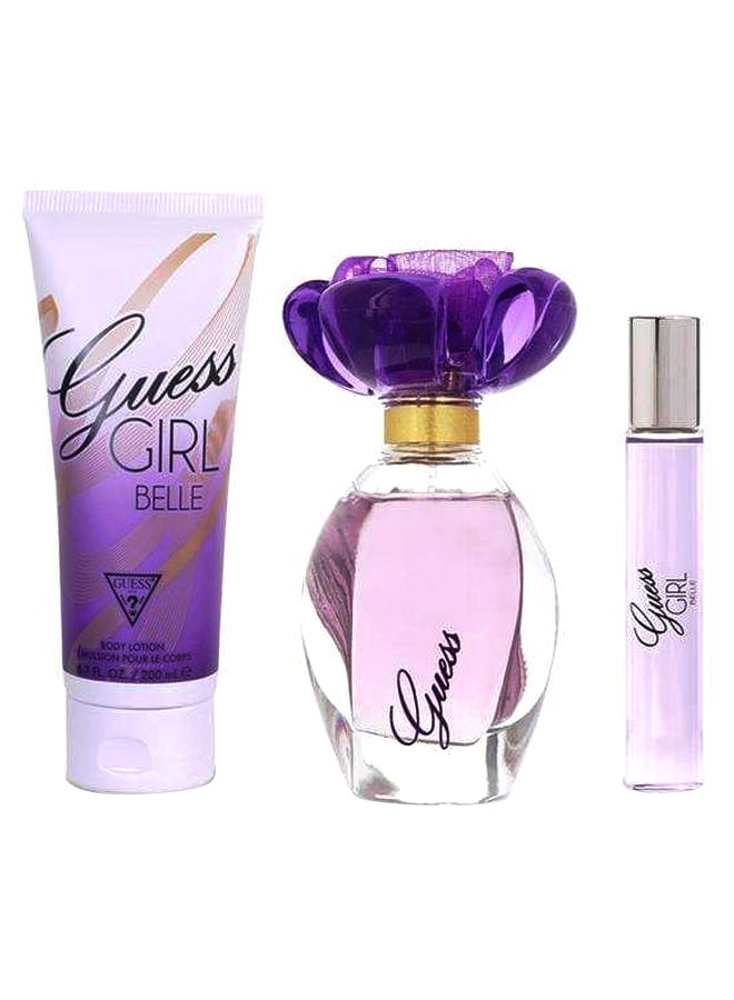 Girl Belle EDT  Mini Set EDT 100 ml, Body Lotion 200 ml, Mini Spray 15ml