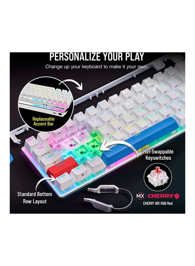 Corsair K70 PRO MINI WIRELESS RGB 60% Mechanical Gaming Keyboard-White