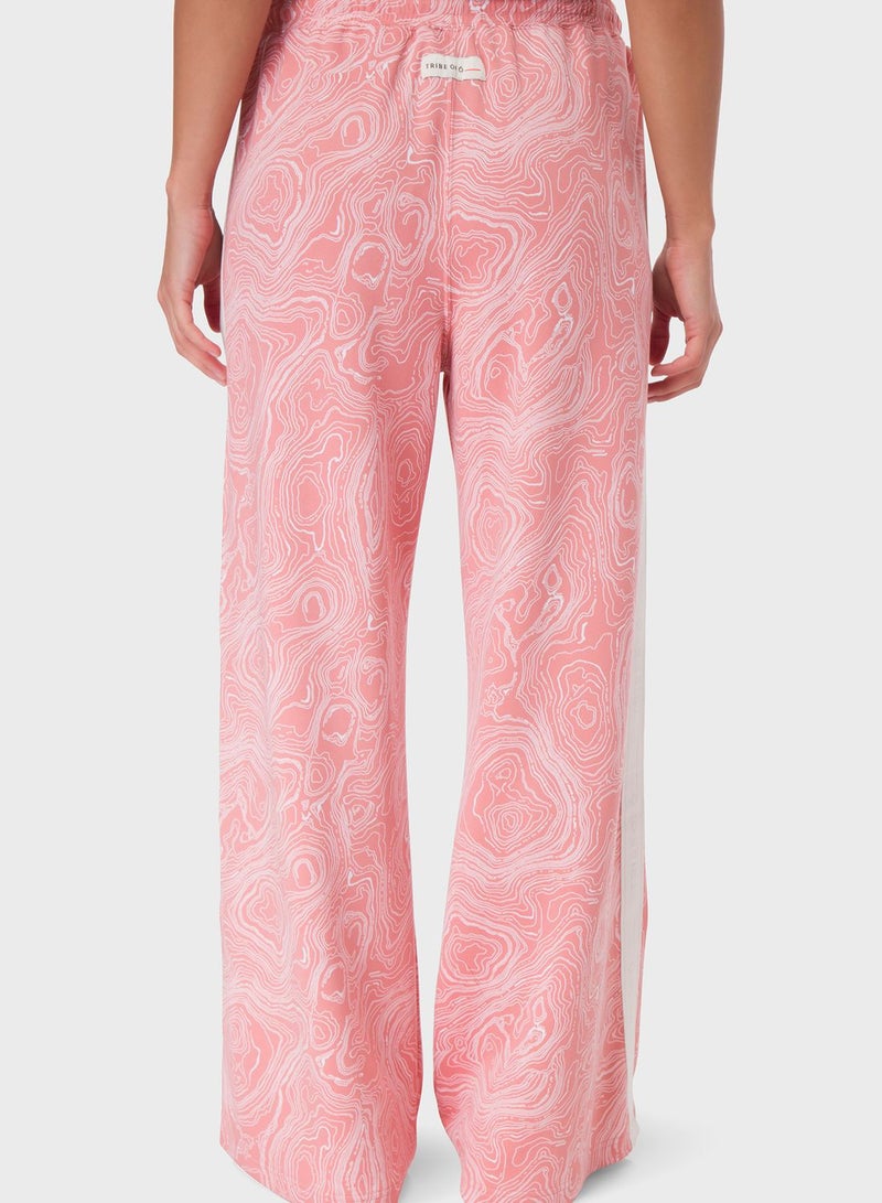 Amalie High Waisted Wide Leg Track Pants