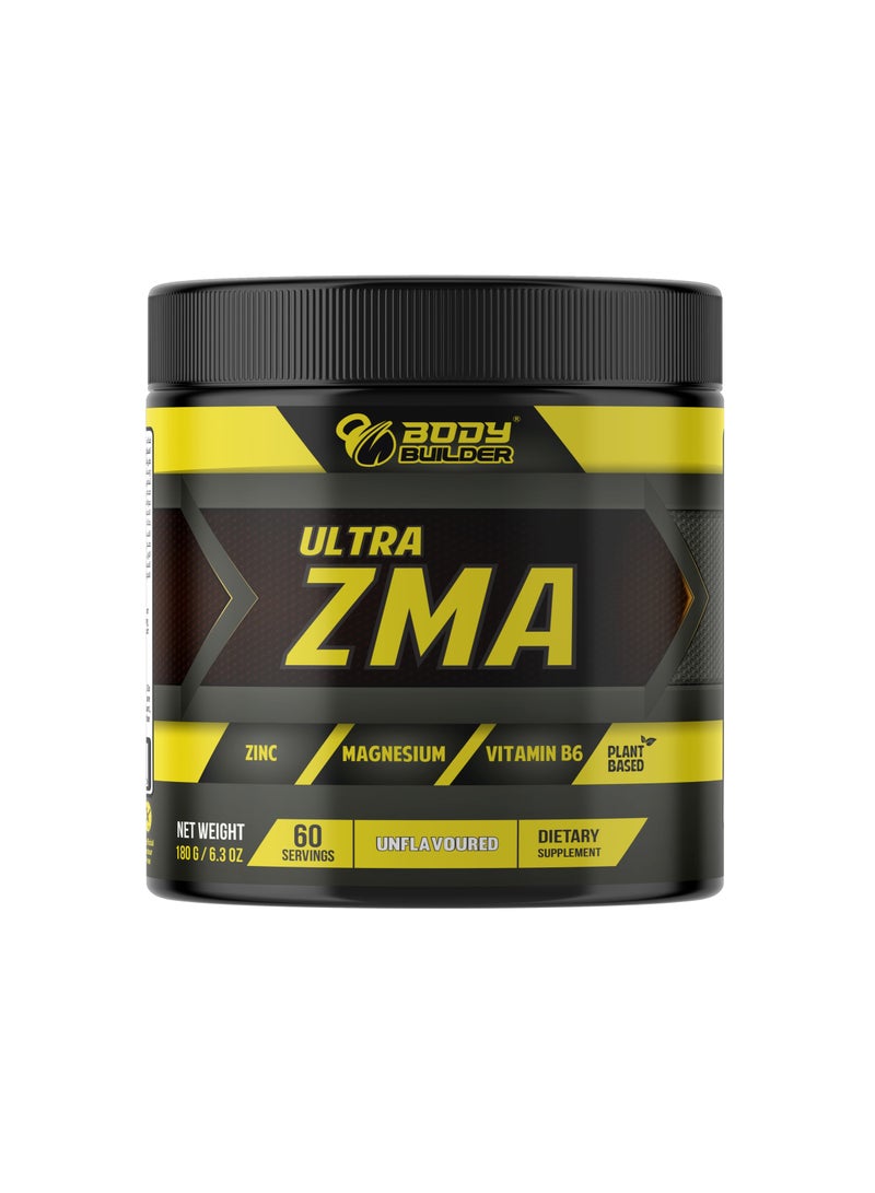 Body Builder Ultra ZMA, Unflavored, 60 Servings -180gm