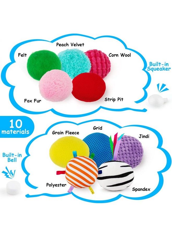 Baby Sensory Texture Ball Toy Set10Pcs Montessori Toys For Babies 612 Monthsdevelop Fine Motor & Sensory Play For Newborns’ Early Learningfidget Stress Toys For Autism/Anxiety Relief