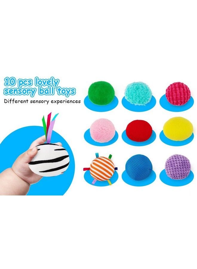 Baby Sensory Texture Ball Toy Set10Pcs Montessori Toys For Babies 612 Monthsdevelop Fine Motor & Sensory Play For Newborns’ Early Learningfidget Stress Toys For Autism/Anxiety Relief