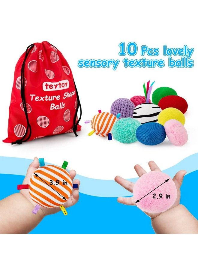 Baby Sensory Texture Ball Toy Set10Pcs Montessori Toys For Babies 612 Monthsdevelop Fine Motor & Sensory Play For Newborns’ Early Learningfidget Stress Toys For Autism/Anxiety Relief