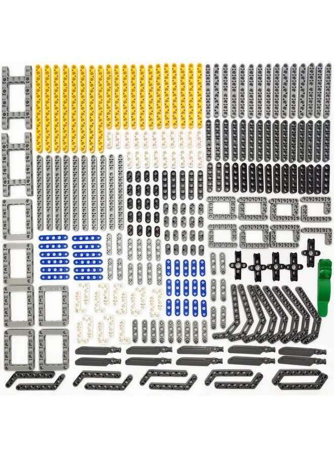 Technical Beam Set 266 Pieces Chassis Frame Liftarm Beam Parts Piece Axles Connector For Technic Car Stem Engineering Building Brick Compatible With Major Brand Toys