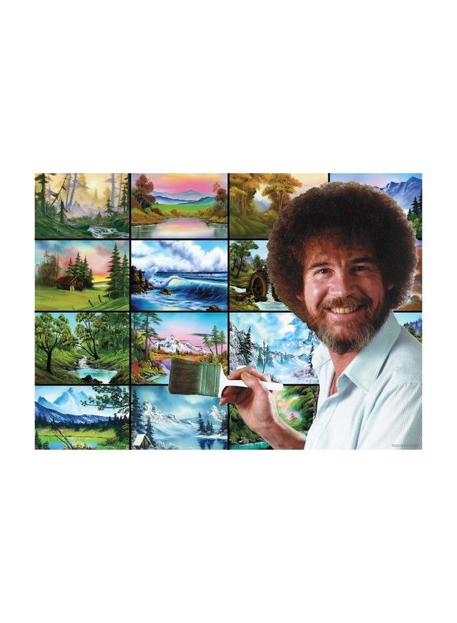 Bob Ross These Things Live Right In Your Brush Puzzle For Adults And Kids ; Nature Painting 1000 Piece Jigsaw Puzzle Toy ; Interactive Brain Teaser For Family Game Night ; 28 X 20 Inches