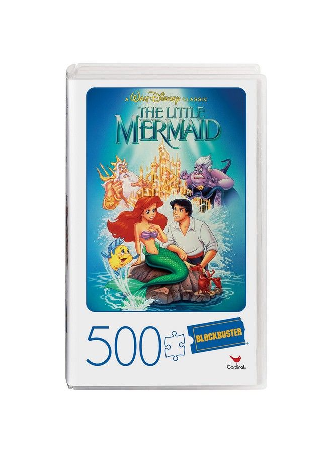 500Piece Adult Jigsaw Puzzle In Plastic Retro Blockbuster Vhs Video Case Little Mermaid