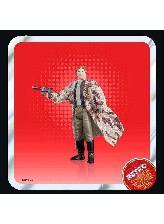 Retro Collection Han Solo (Endor) Return Of The Jedi 3.75Inch Collectible Action Figures Ages 4 And Up (F7276)