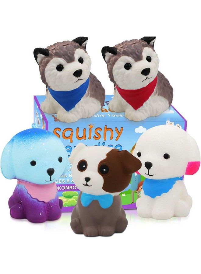 Jumbo Squishy Toy Squishies Dog Pokonboy 5 Pack Kawaii Cream Scented Squishies Party Supplies Toys Stress Reliever Toys For Boys And Girls