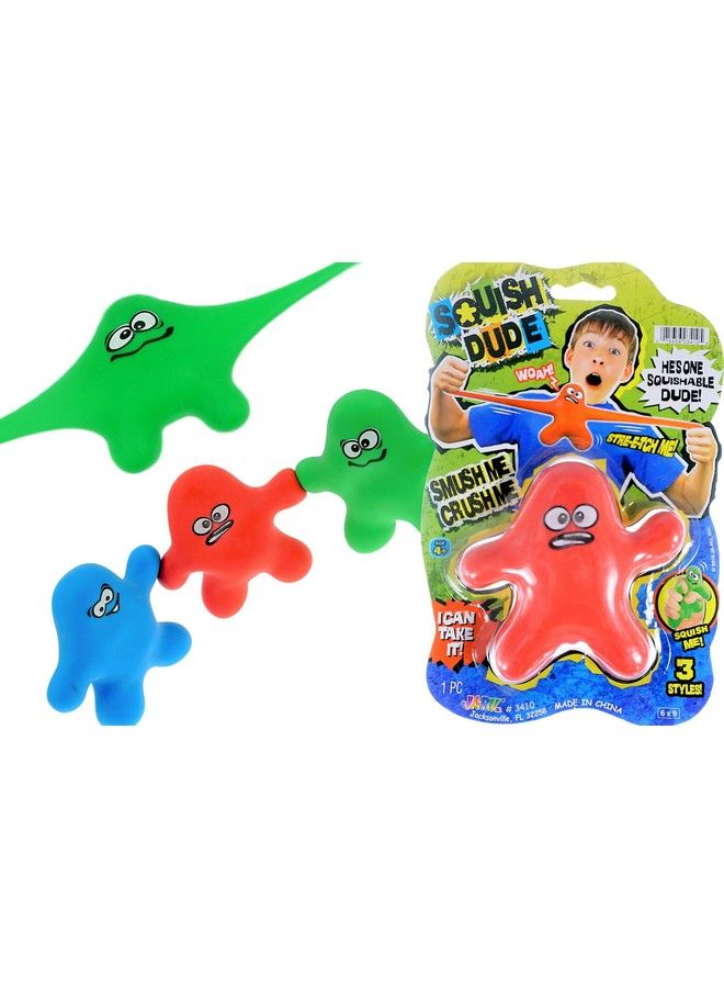 Squish Dude Stretchy Sand Filled Manfidget Toy (1 Assorted) By Jaru. Stress & Anxiety Relief Sensory Toys For Kids And Adult. Party Favor Classroom Prizes. Therapy Toys Autism Adhd. 34101P