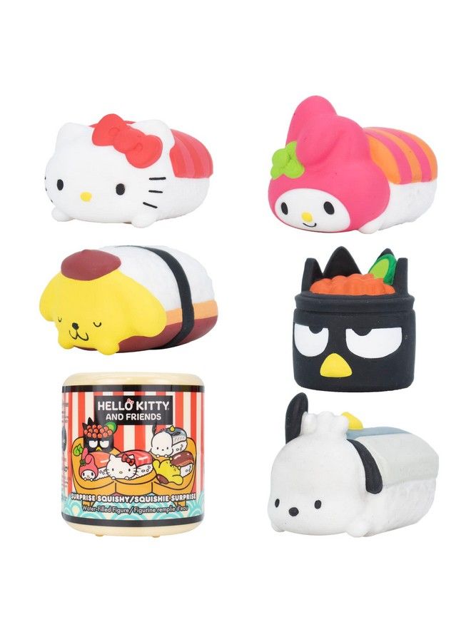 Sanrio Hello Kitty And Friends Cute Water Filled Surprise Capsule Squishy Toy [Sushi] [Birthday Gift Bag Party Favor Gift Basket Filler Stress Relief Toy] 1 Pc. (Mystery Blind Capsule)