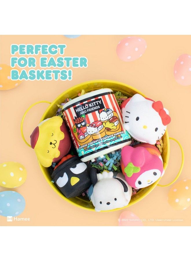 Sanrio Hello Kitty And Friends Cute Water Filled Surprise Capsule Squishy Toy [Sushi] [Birthday Gift Bag Party Favor Gift Basket Filler Stress Relief Toy] 1 Pc. (Mystery Blind Capsule)