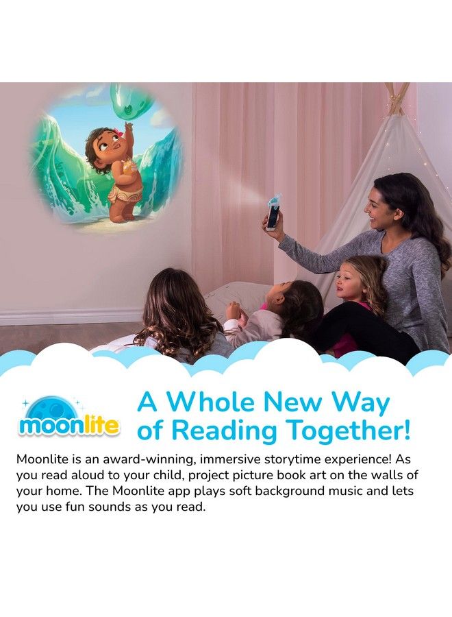 Storytime Moana Storybook Reel A Magical Way To Read Together Digital Story For Projector Fun Sound Effects Learning Gifts For Kids Ages 1 Year And Up