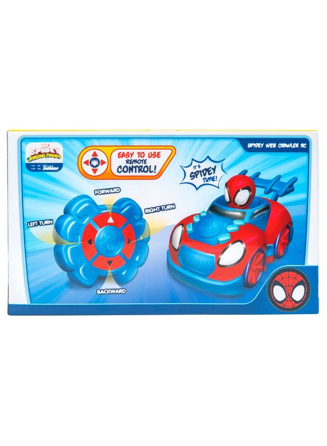 Friends Web Crawler Rc Remotecontrolled Vehicle Features Builtin Super Hero With 4 Controller Functions Blue & Red