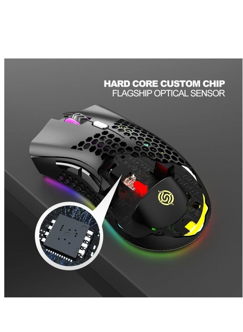 Wireless USB Rechargeable Mouse Lightweight Gaming Mouse