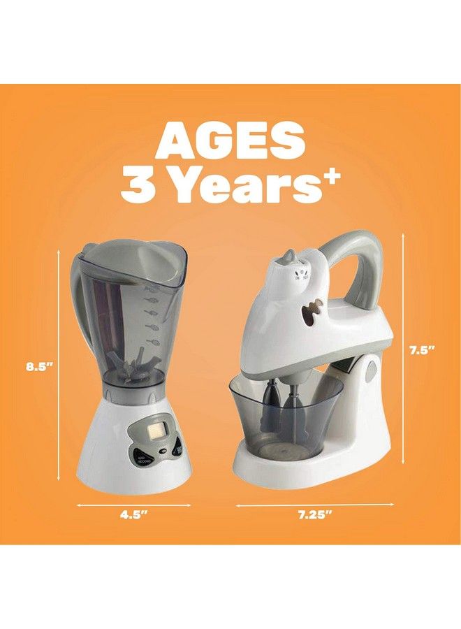Appliances Mixer And Toy Blender Kids Kitchen Playset Realistic Designs Functions Like Real Kitchen Appliances For Dramatic Play Developmental Toddler Toys 3 Years & Up
