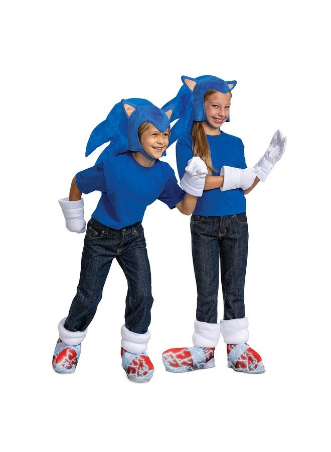 Sonic The Hedgehog Costume Kit Official Sonic Movie Kids Size Costume Accessories