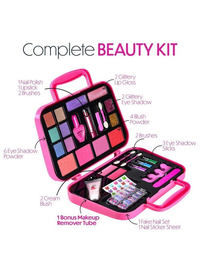 Kids Makeup Kit For Girl Kids Makeup With Remover Washable Non Toxic Pretend Makeup For Little Girl Princess Girls Toys Girls Birthday Gifts Age 3+ Year Old