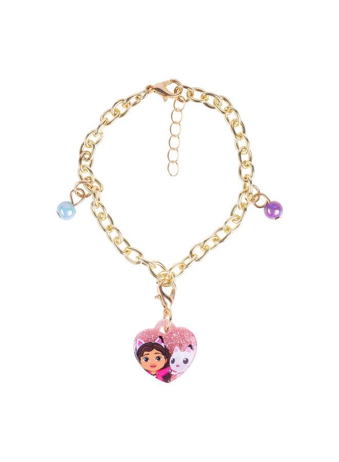 Gabbys Dollhouse Girls Add A Charm Toy Bracelet And Costume Jewelry Box Set With 1 Charm Bracelet & 5 Interchangeable Charms Ages 3+