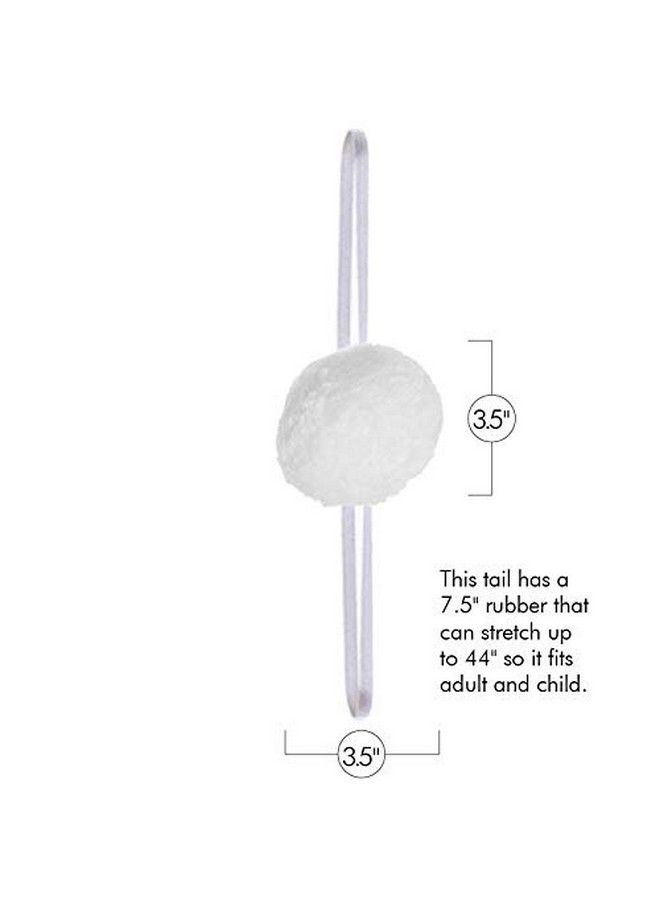 Bunny Rabbit Tail Accessory White Pom Pom Costume Accessories Bunny Tail For Pretend Play