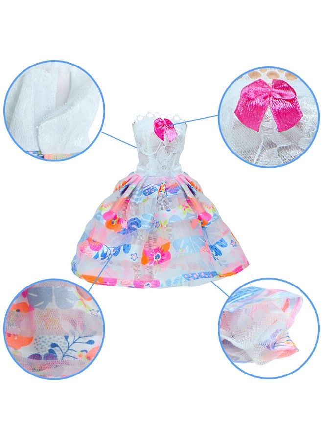 6 Pcs Ball Mini Gown Dress For 11.5 Inch Girl Doll Clothes Playset