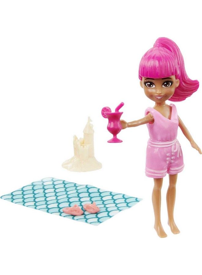 Travel Toy Playset With Four (3Inch) Dolls And 50+ Fashion Accessories Splashinstyle Fashion Pack