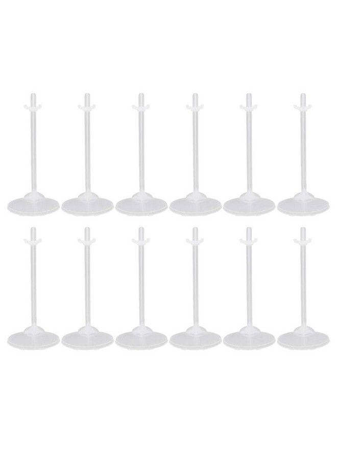 24Pcs White Doll Stand Doll Support Rack Action Figure Display Rack For Window Doll Display Decoration Collection