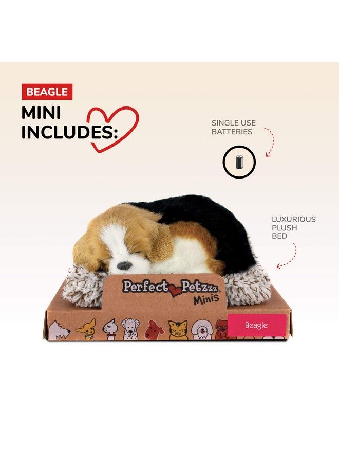 Mini Beagle Realistic Lifelike Stuffed Interactive Plush Toy Electronic Pets Companion Pet Puppy With 100% Synthetic Fur Perfect Petzzz