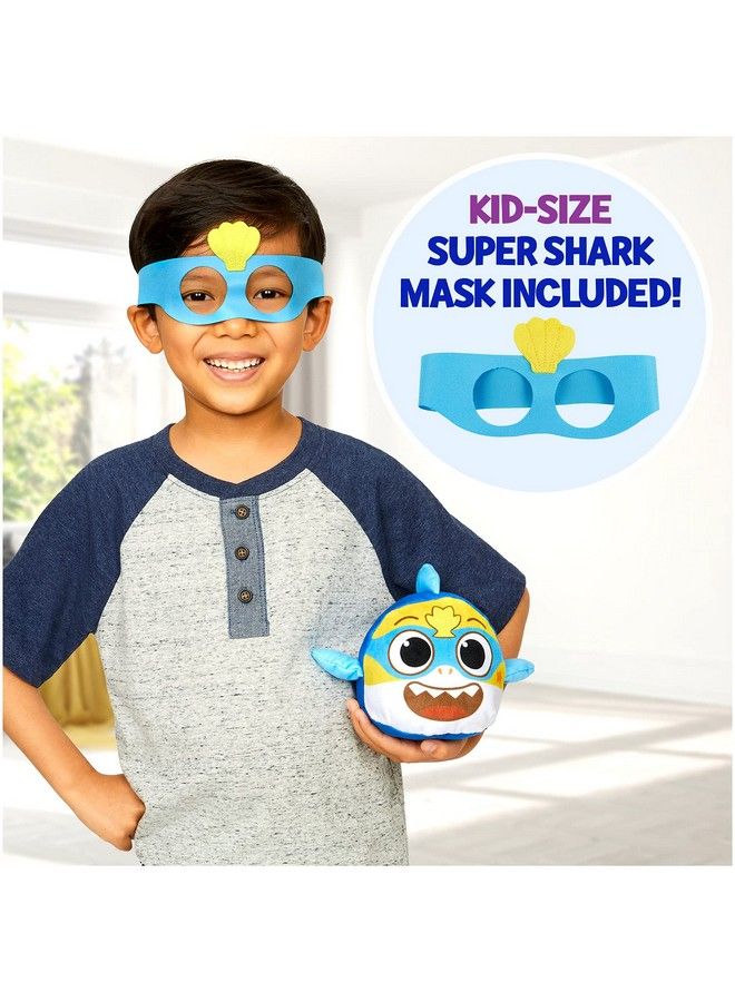Baby Shark Big Show! Reversible Plush Baby Shark Turns Into Super Shark Flip Plushie Toys For Toddlers