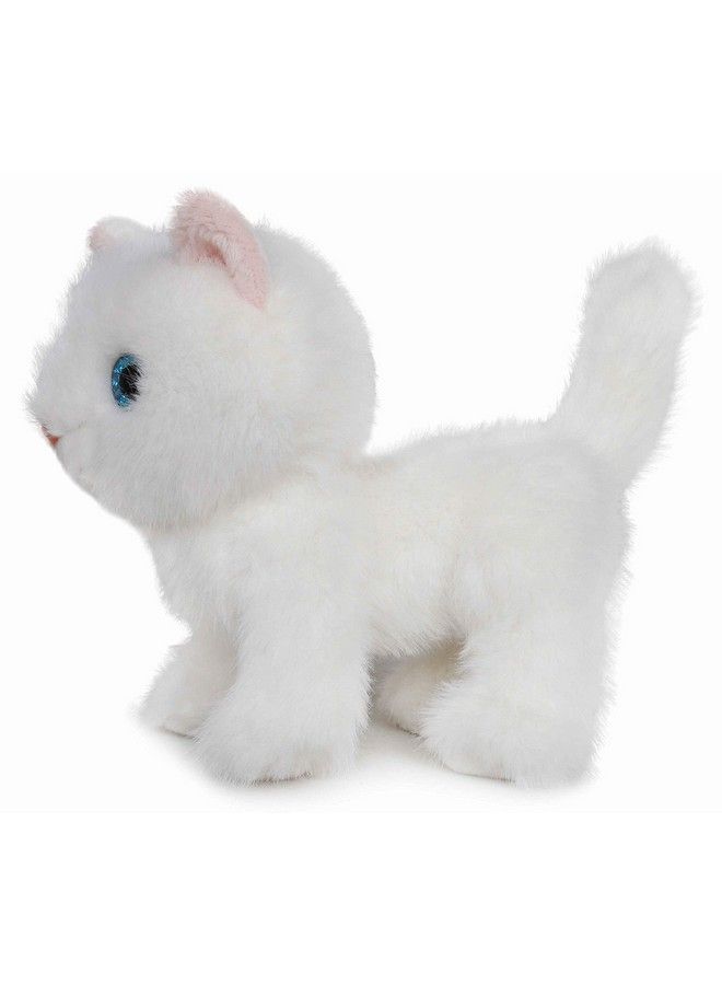 Fluffy Little Cat Stuffed Animal Small Plush Toy 6 Inches (White)