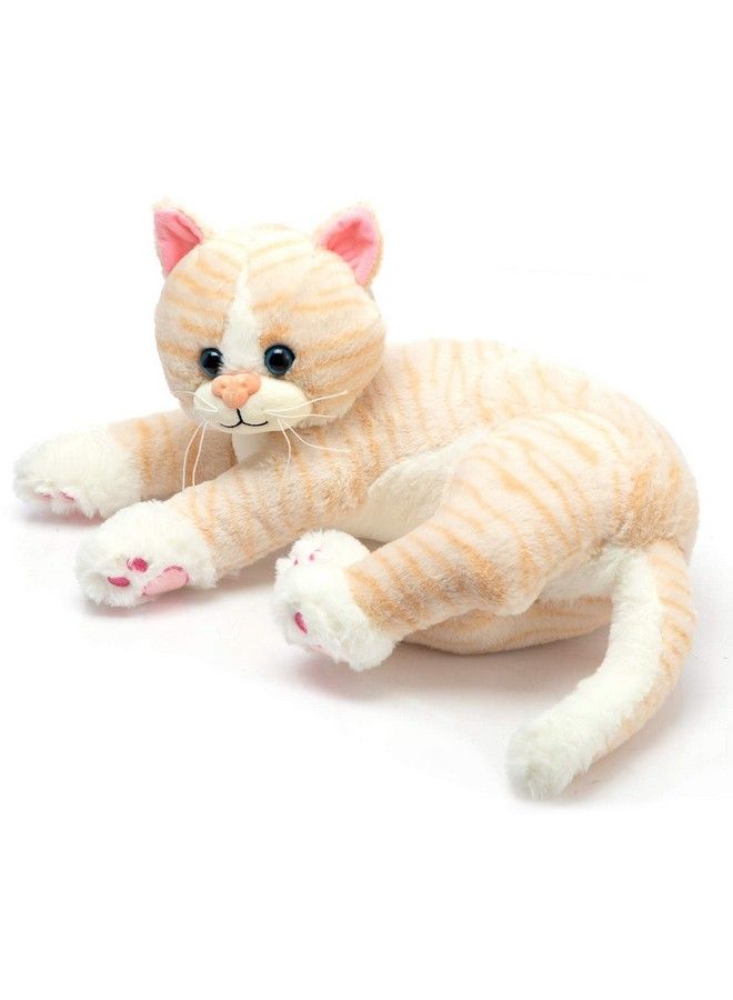 Cat Plush Stuffed Animals Orange Striped Cat Kitten Plush Toy Gift For Kids 18 Inch