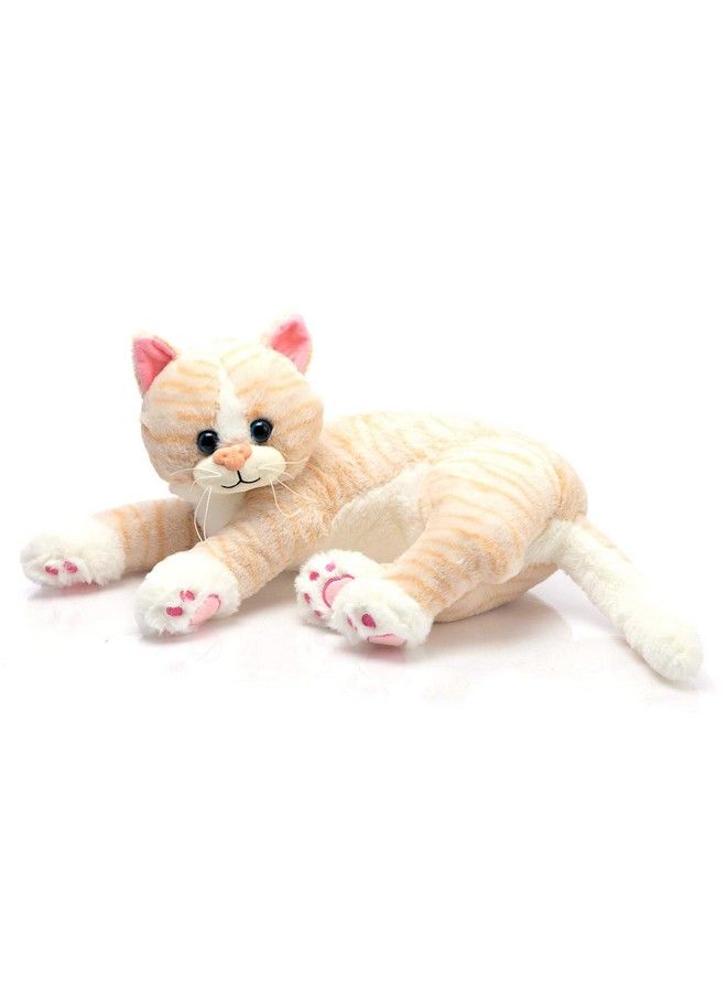 Cat Plush Stuffed Animals Orange Striped Cat Kitten Plush Toy Gift For Kids 18 Inch