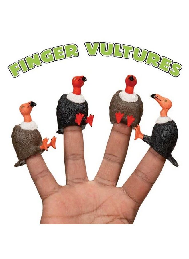 Archie Mcphee Finger Vultures Finger Puppets (Set Of 4)