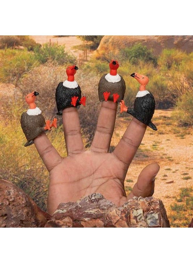 Archie Mcphee Finger Vultures Finger Puppets (Set Of 4)