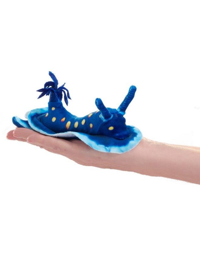 Mini Blue Nudibranch Finger Puppet