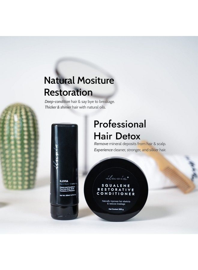 Professional Basic Haircare Combo Cleansing Hard Water Shampoo 200 Ml & Squalene Restorative Conditioner 200 Gm (Pack Of 1)