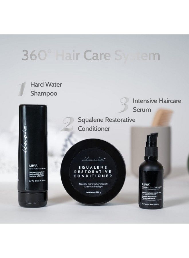 Professional Basic Haircare Combo Cleansing Hard Water Shampoo 200 Ml & Squalene Restorative Conditioner 200 Gm (Pack Of 1)