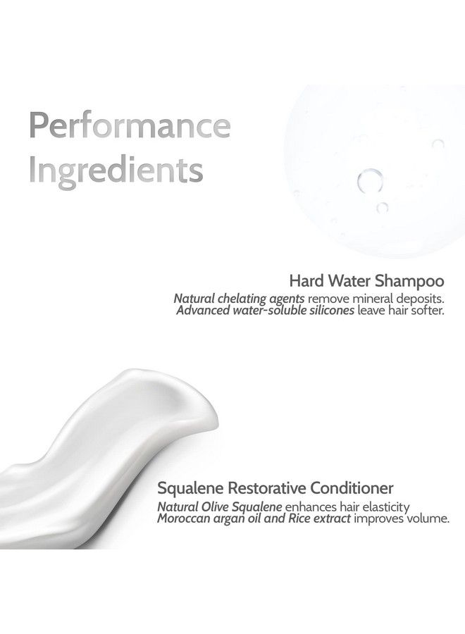 Professional Basic Haircare Combo Cleansing Hard Water Shampoo 200 Ml & Squalene Restorative Conditioner 200 Gm (Pack Of 1)