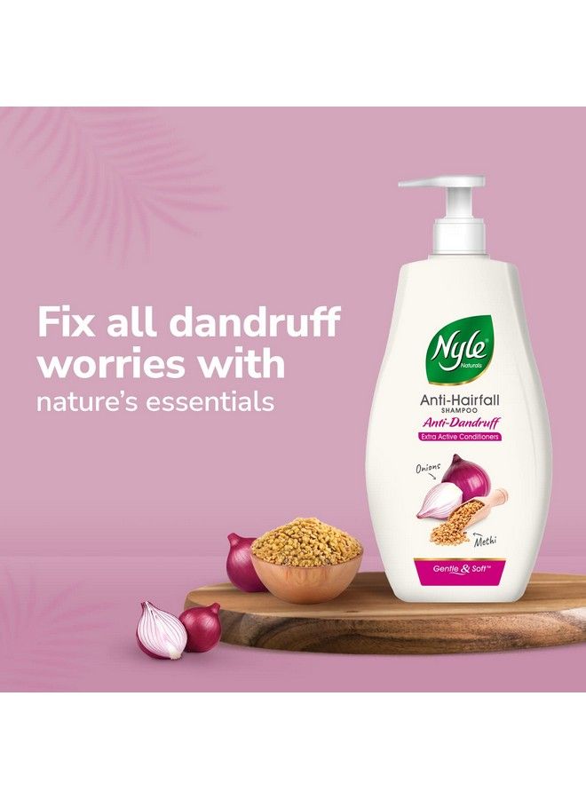 Naturals Onion Shampoo Antidandruff With Onion And Fenugreek Gentle & Soft Shampoo Ph Balanced And Paraben Free 1L